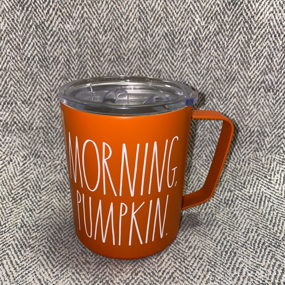 Rae Dunn Morning Pumpkin Travel Mug 12oz